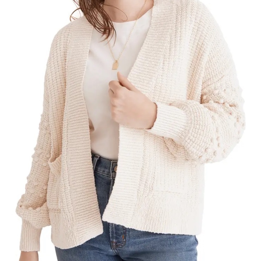 MADEWELL Bobble Cardigan Sweater S NWOT